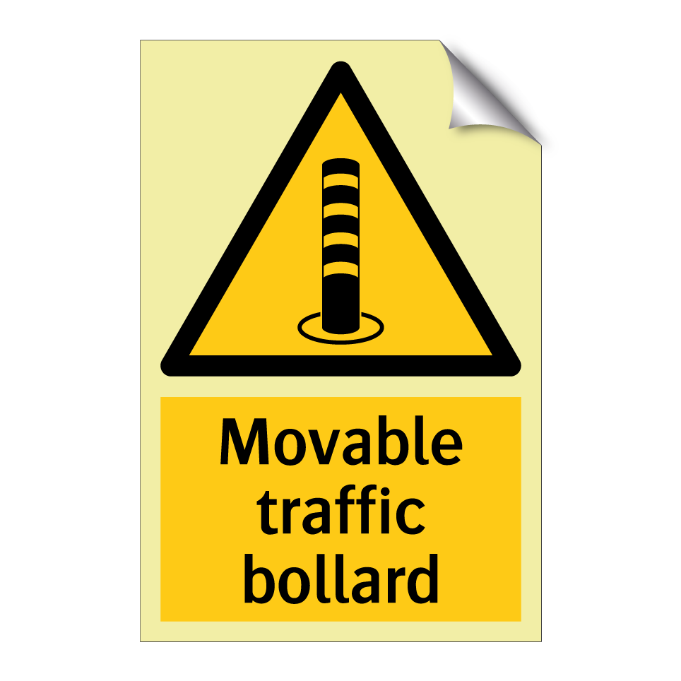 Movable traffic bollard