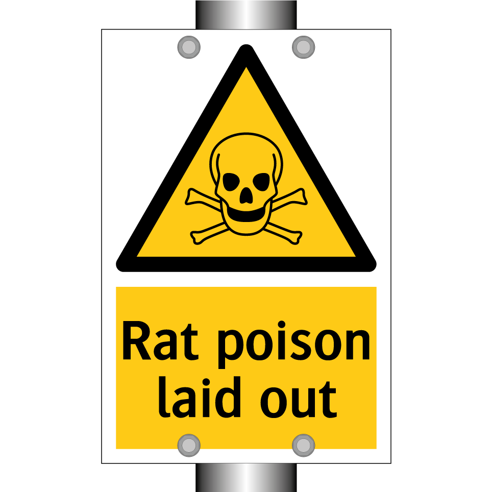 Rat poison laid out