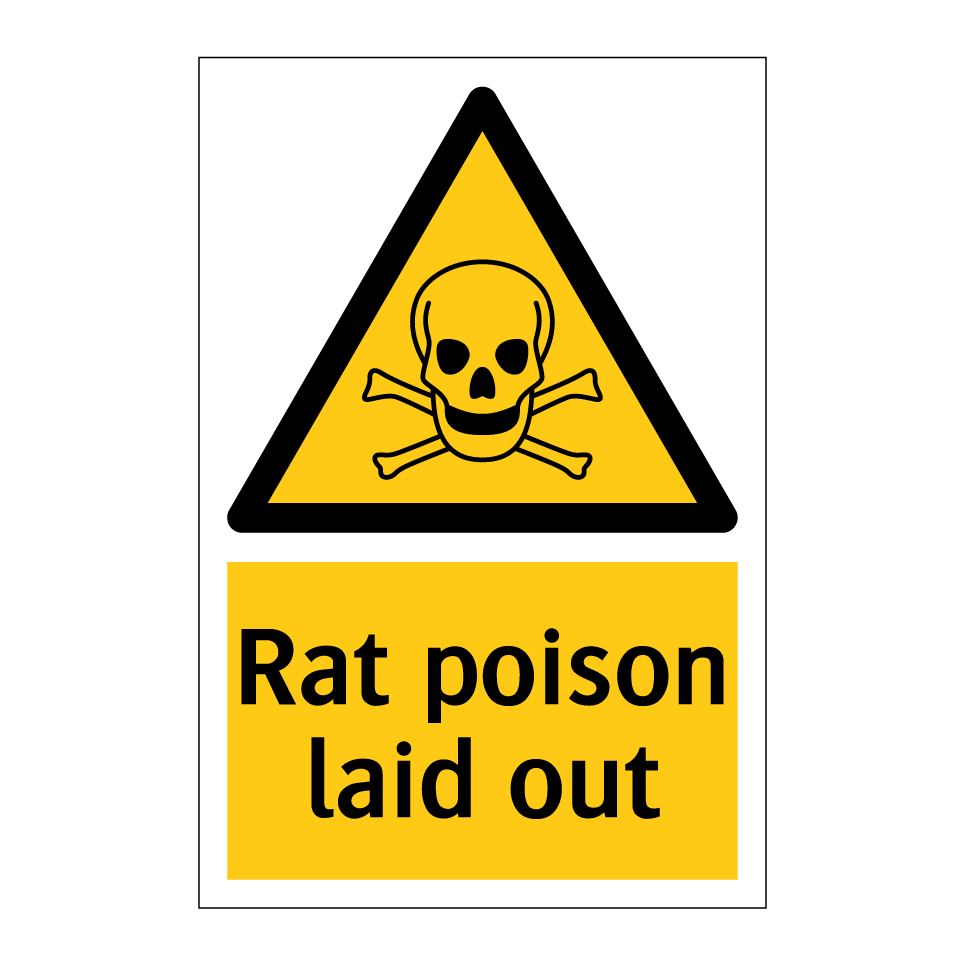 Rat poison laid out