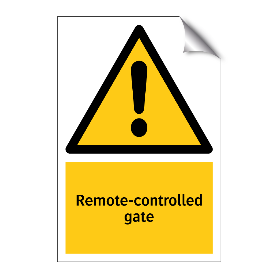 Remote-controlled gate
