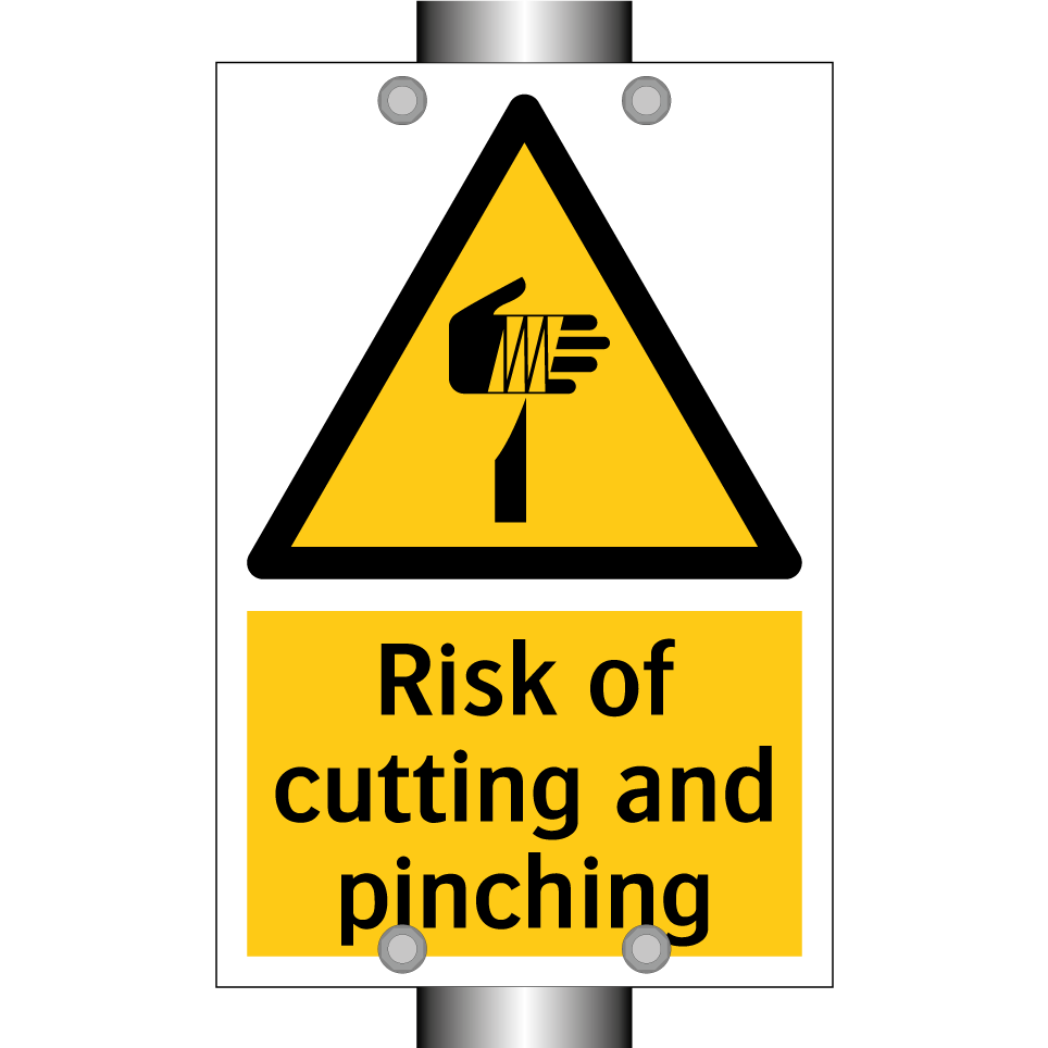 Risk of cutting and pinching