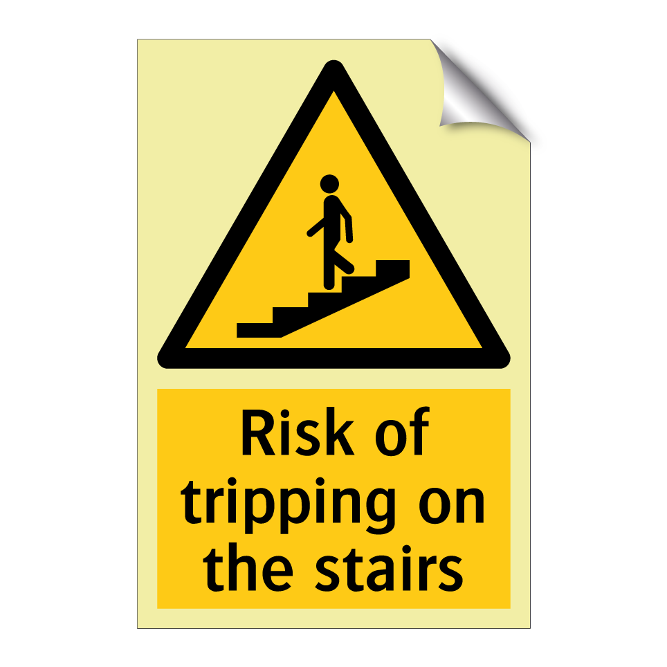 Risk of tripping on the stairs