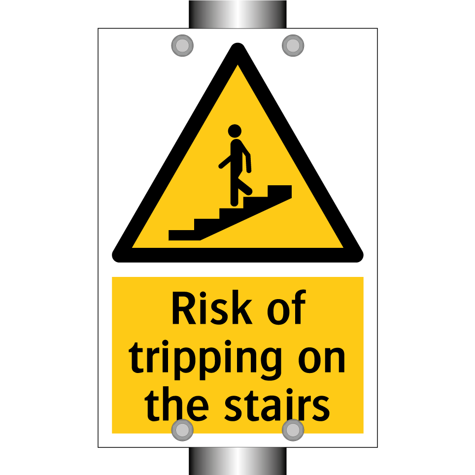 Risk of tripping on the stairs