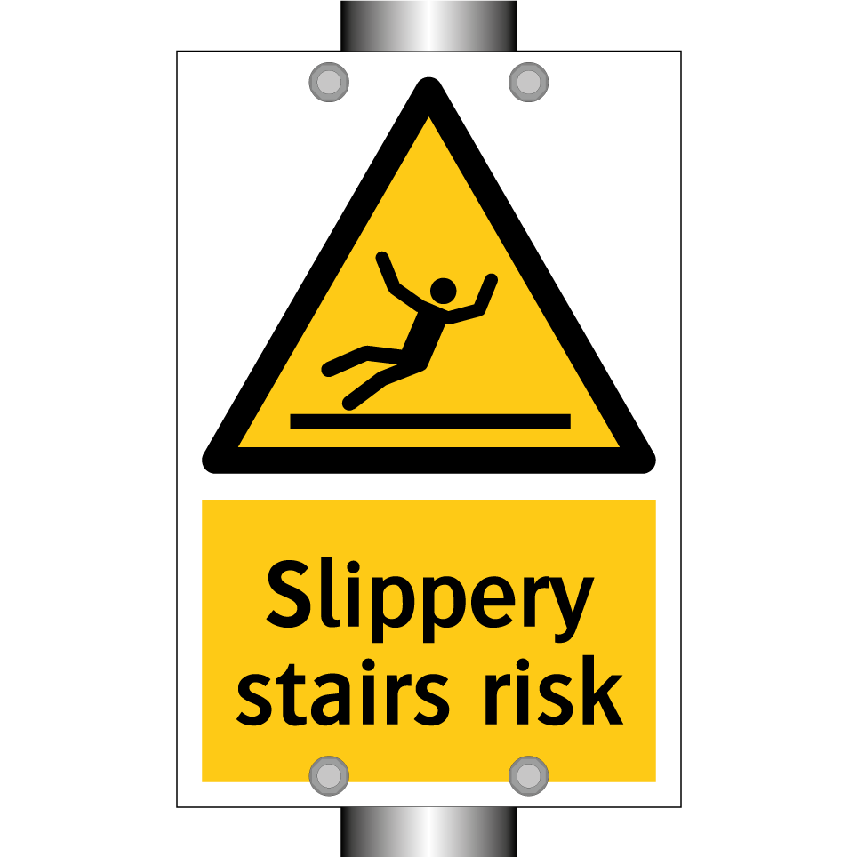 Slippery stairs risk