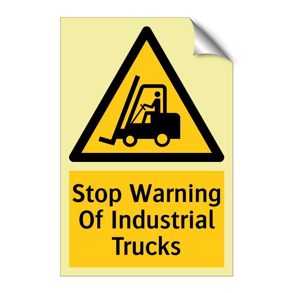 Stop Warning Of Industrial Trucks