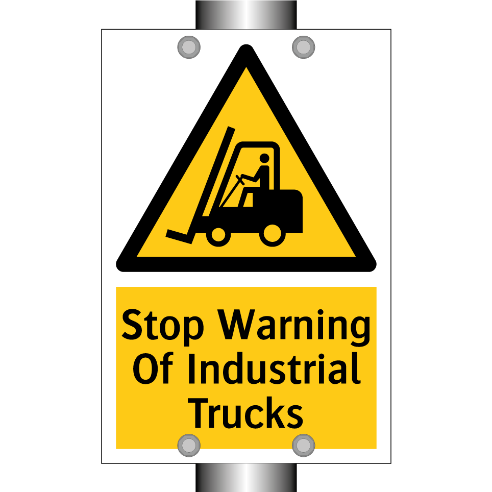 Stop Warning Of Industrial Trucks