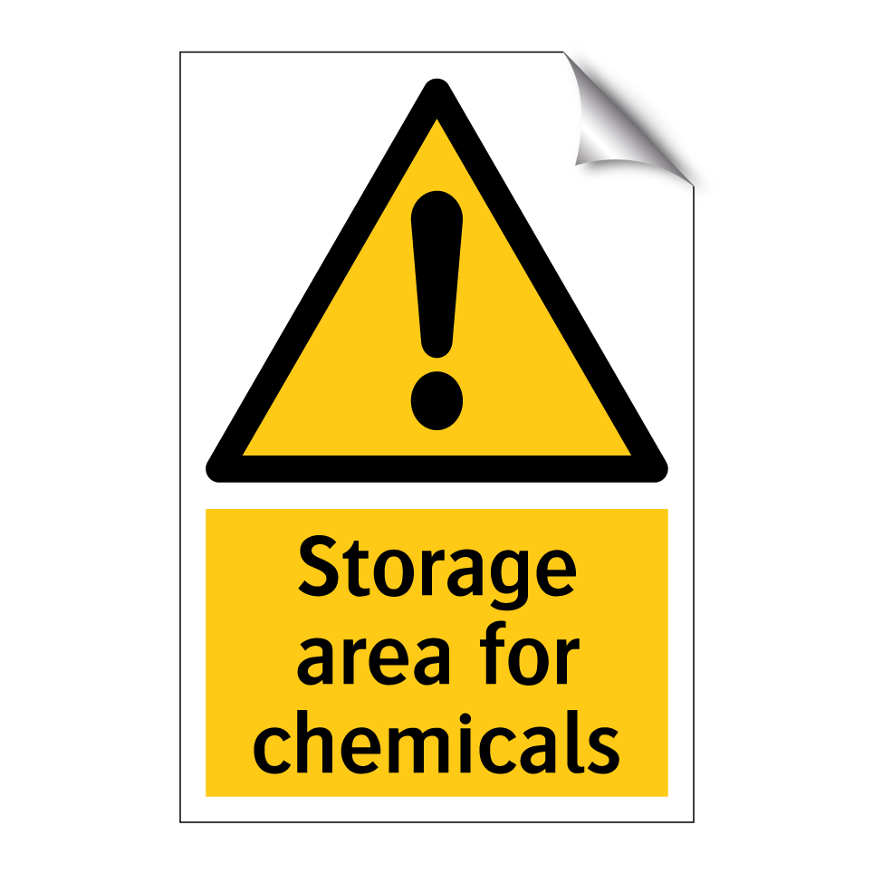 Storage area for chemicals