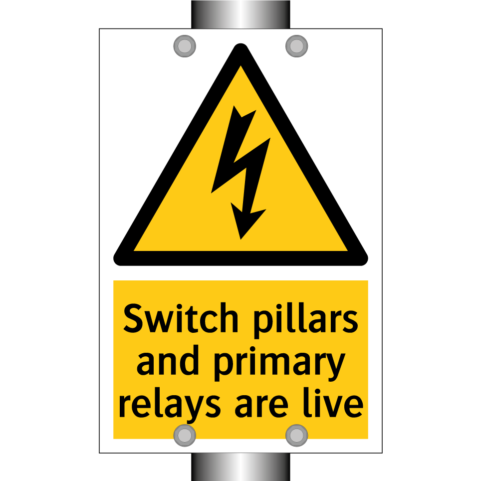 Switch pillars and primary relays are live