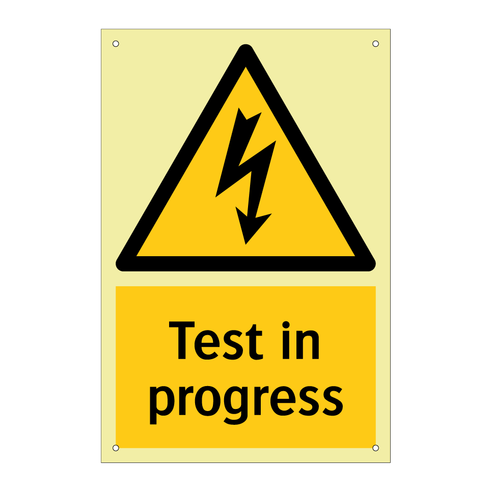 Test in progress