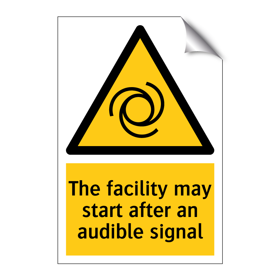 The facility may start after an audible signal