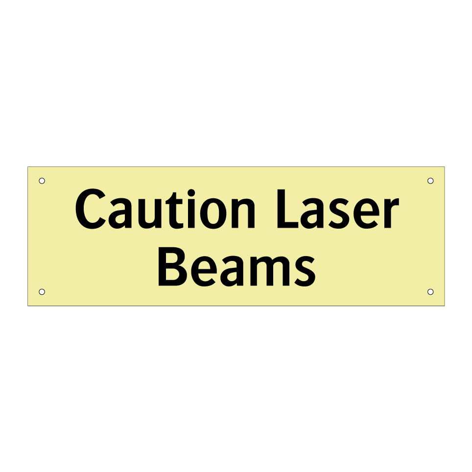 Caution Laser Beams