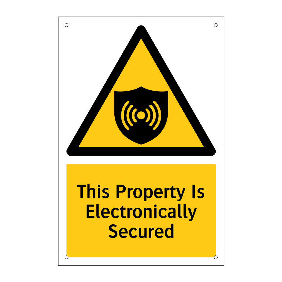 This Property Is Electronically Secured