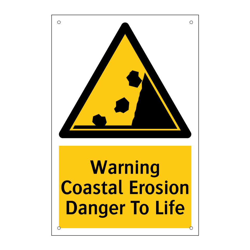 Warning Coastal Erosion Danger To Life