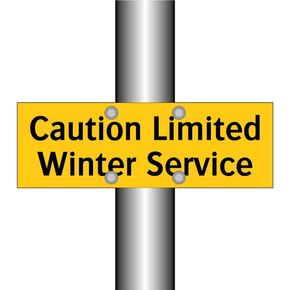 Caution Limited Winter Service