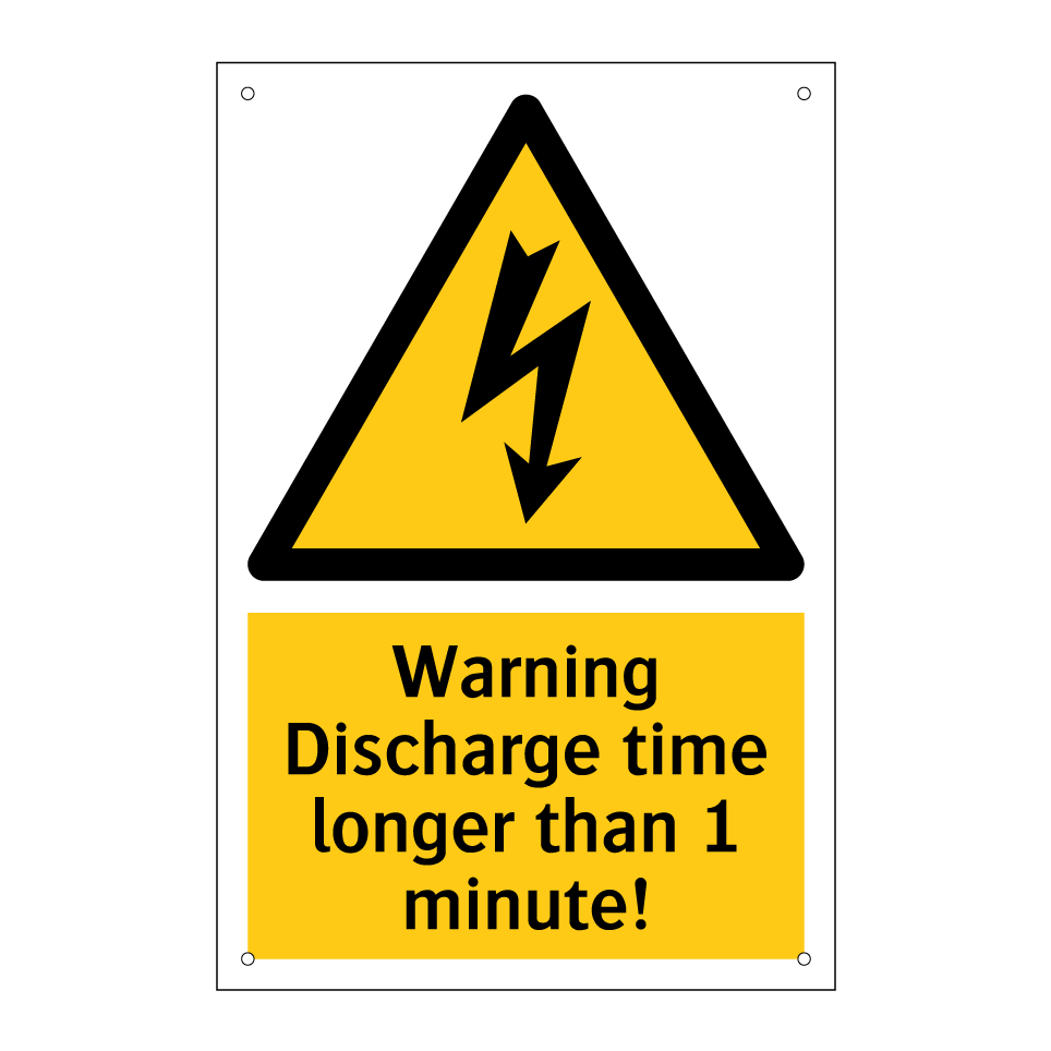 Warning Discharge time longer than 1 minute!