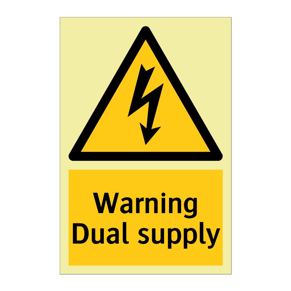 Warning Dual supply