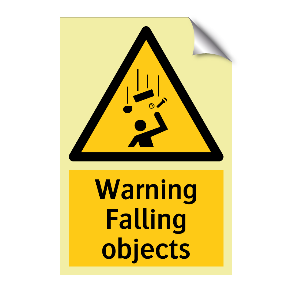 Warning Falling objects