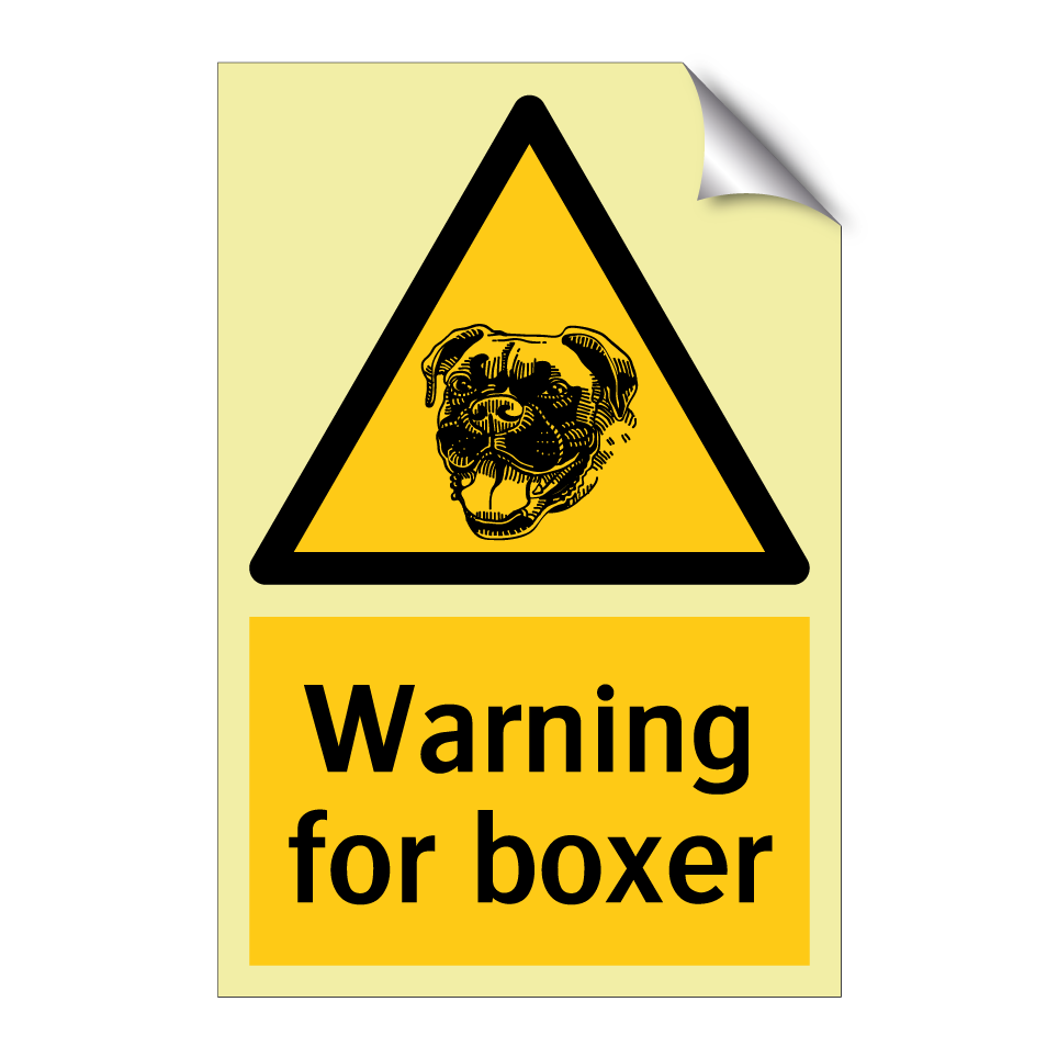 Warning for boxer