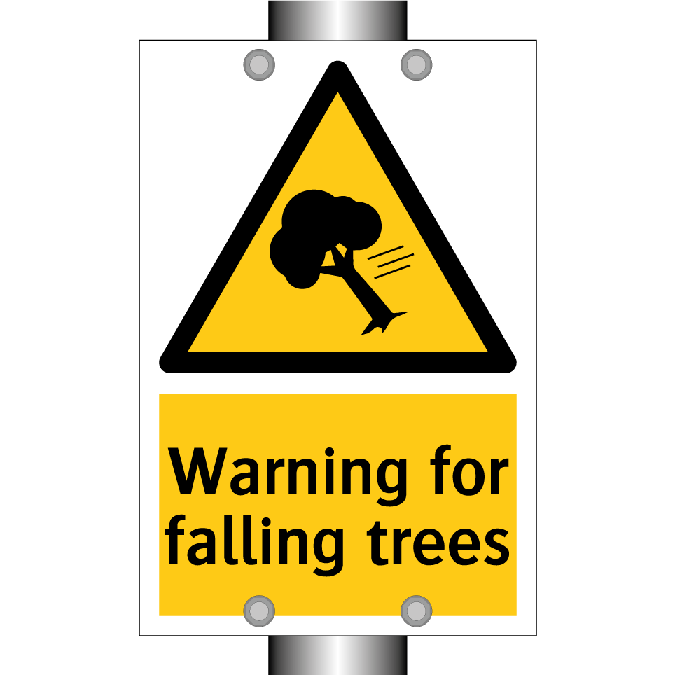 Warning for falling trees