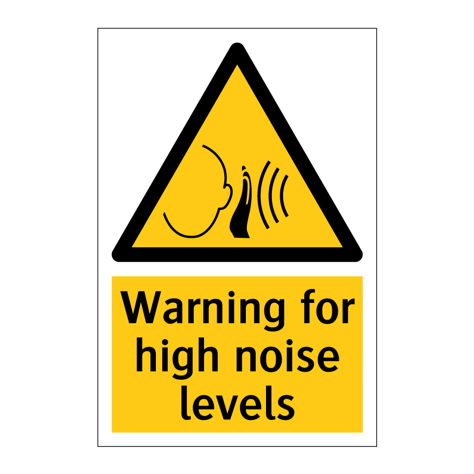 Warning for high noise levels