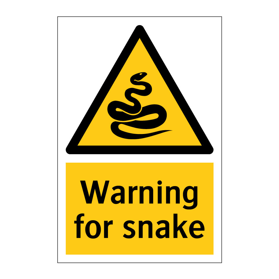 Warning for snake
