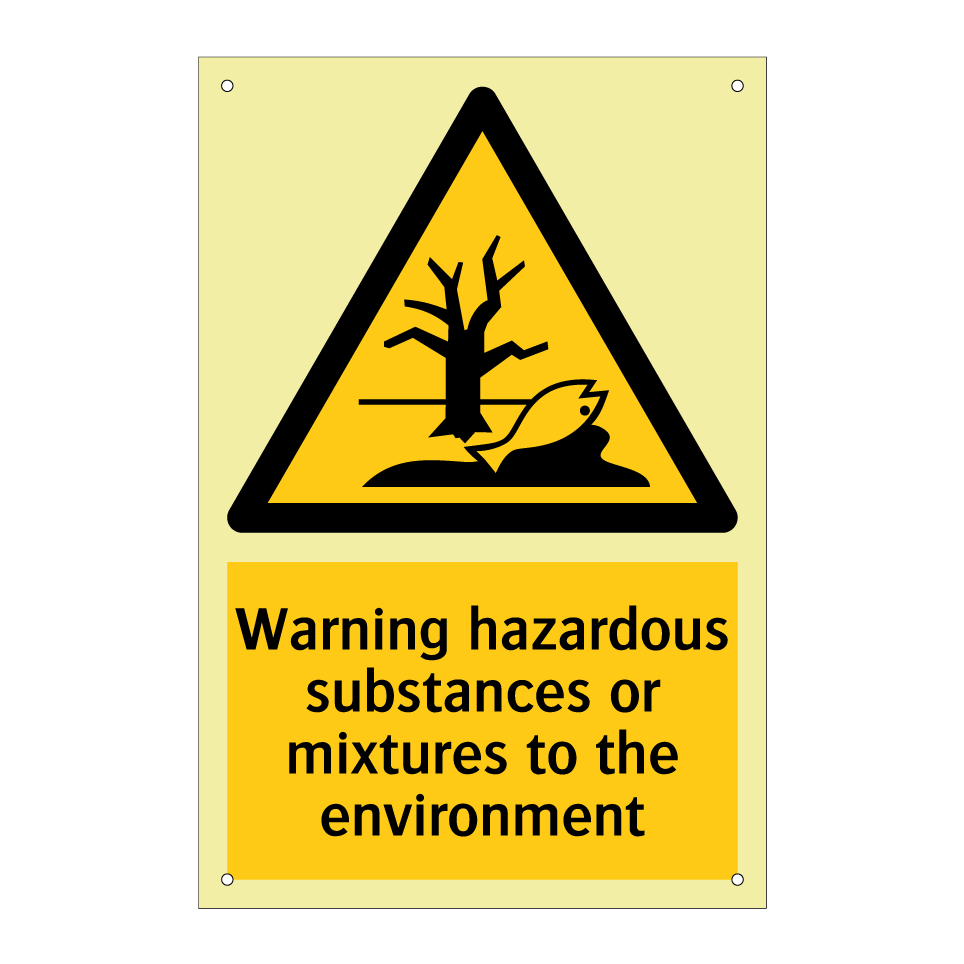 Warning hazardous substances or mixtures to the environment