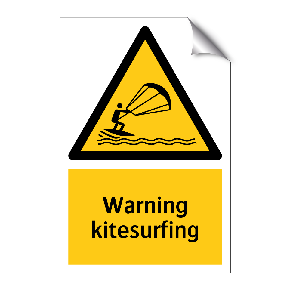 Warning kitesurfing