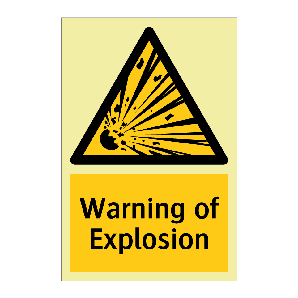 Warning of Explosion