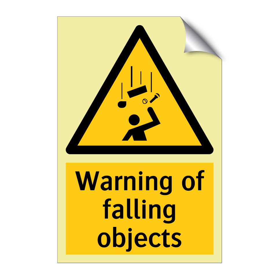 Warning of falling objects