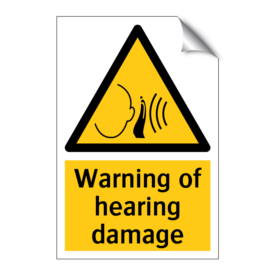 Warning of hearing damage