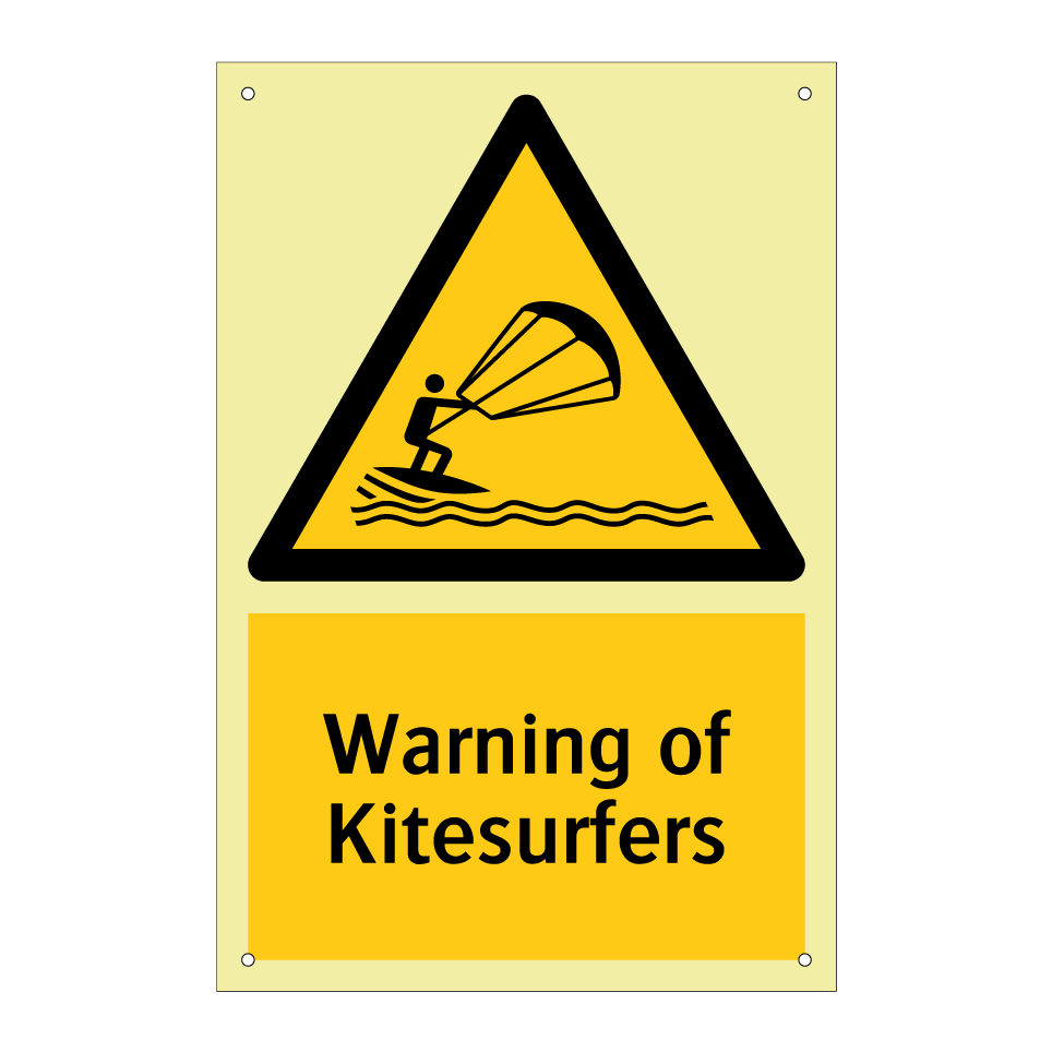 Warning of Kitesurfers