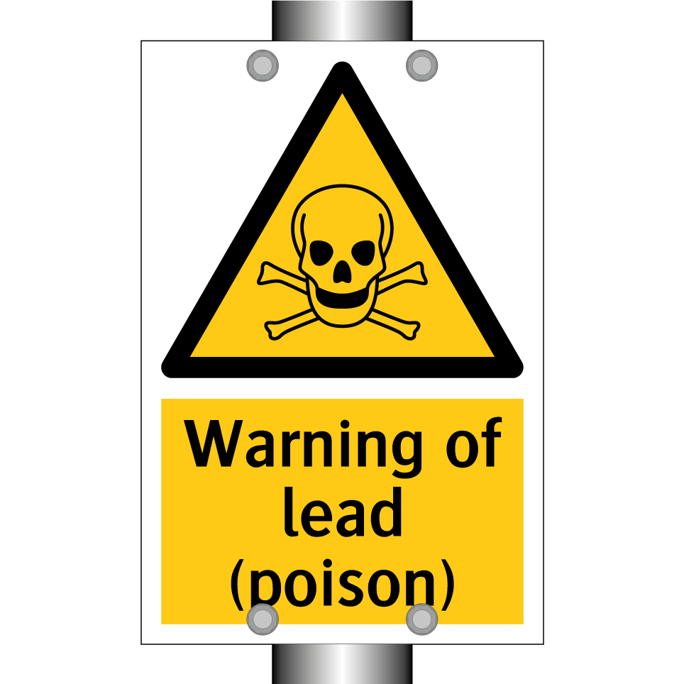 Warning of lead (poison)