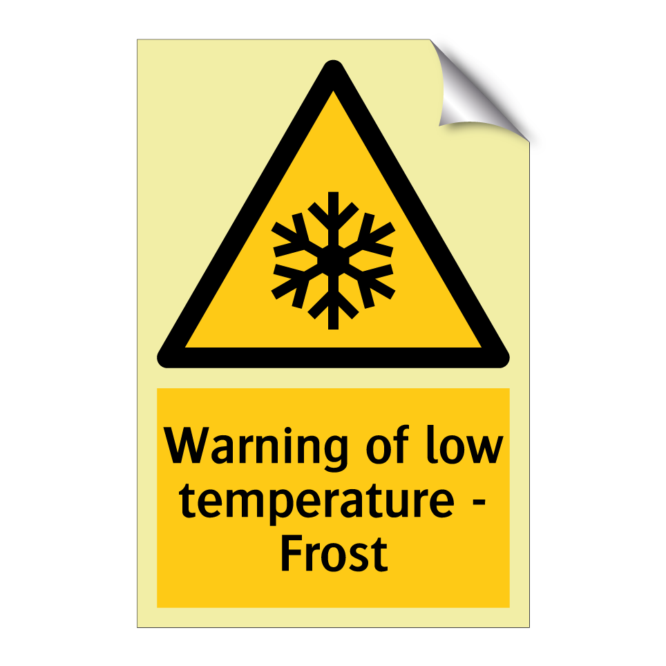 Warning of low temperature - Frost