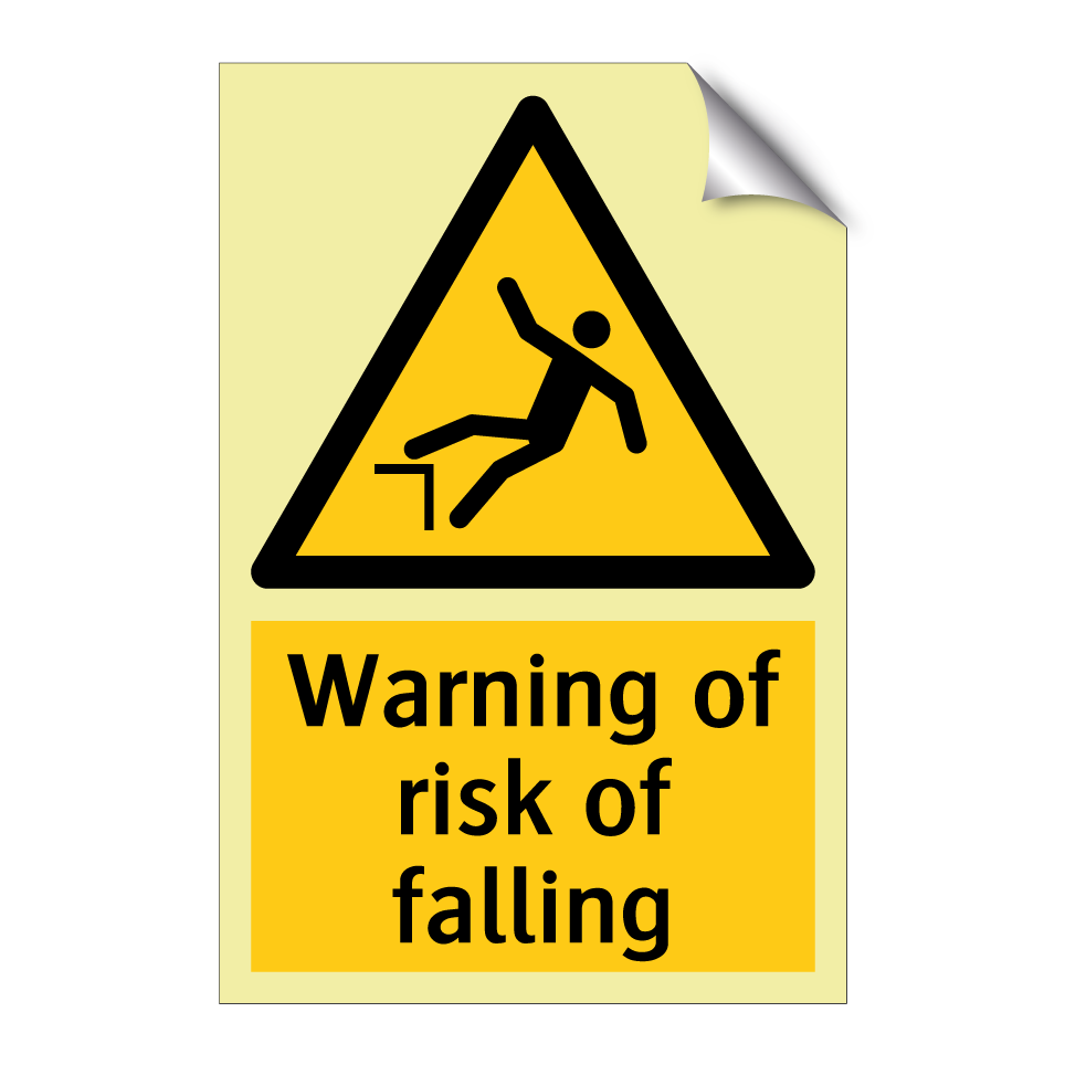 Warning of risk of falling