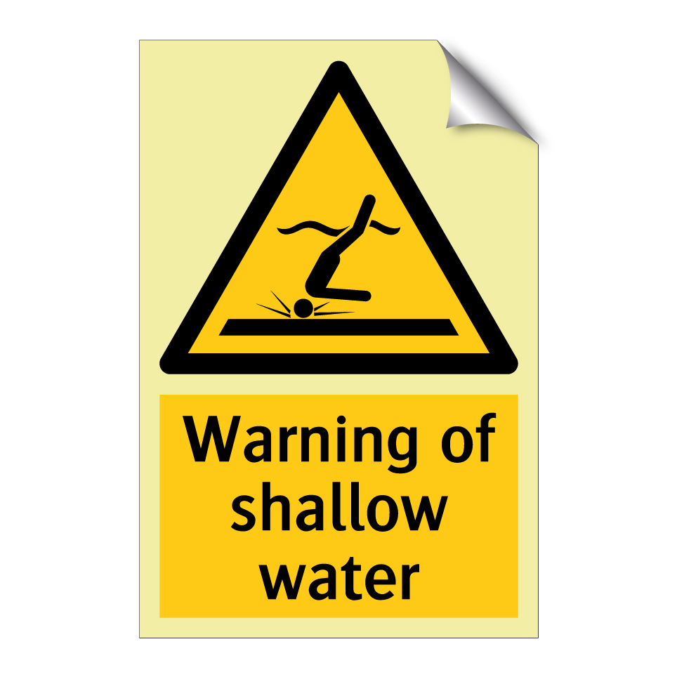 Warning of shallow water