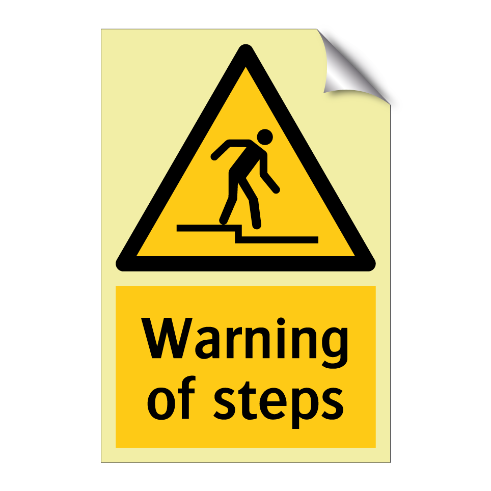 Warning of steps