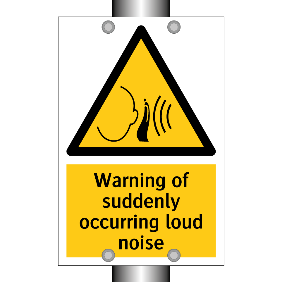Warning of suddenly occurring loud noise