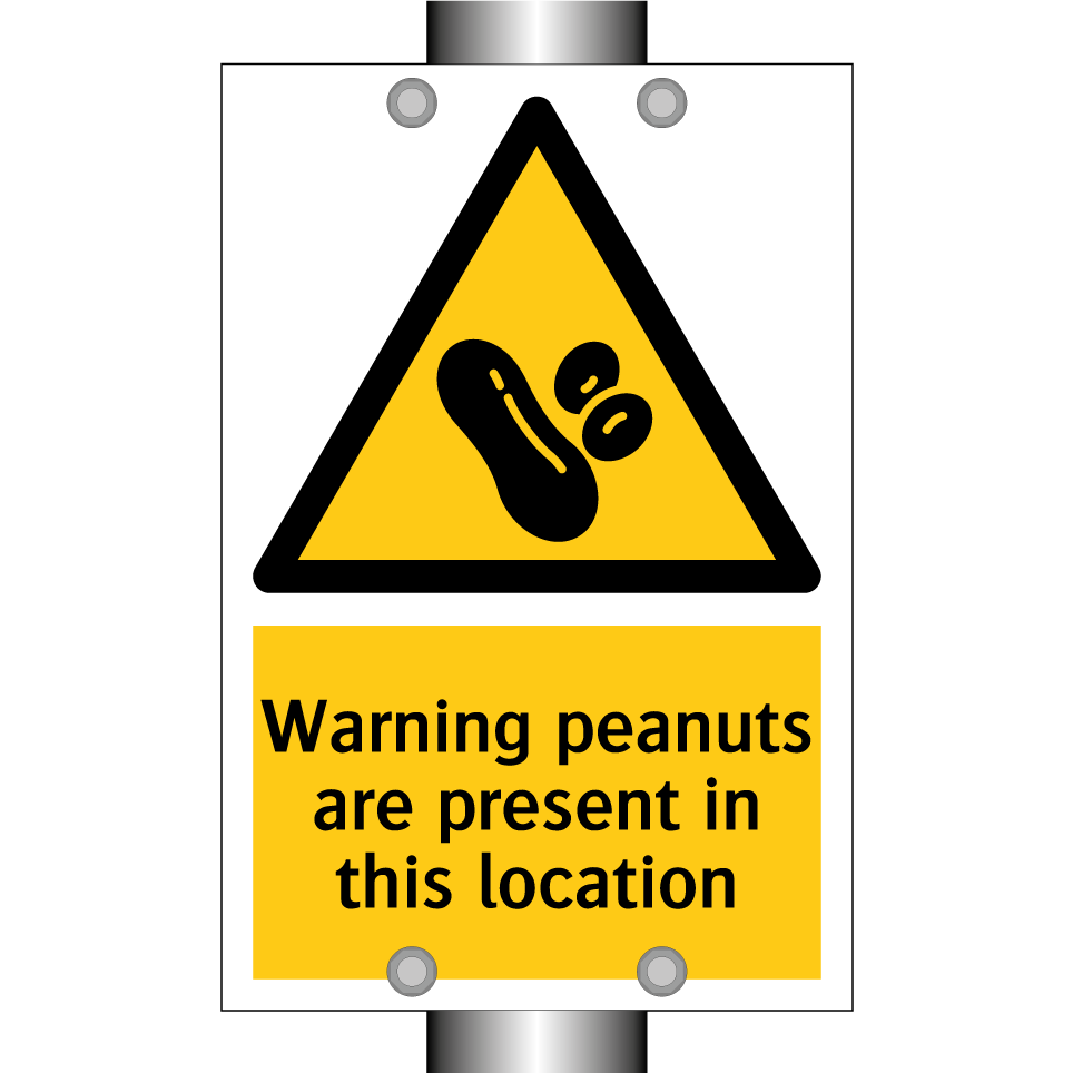 Warning peanuts are present in this location