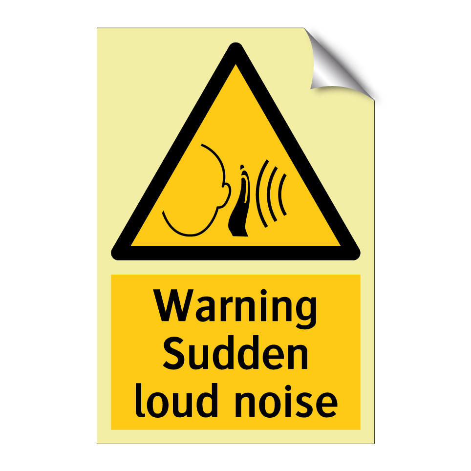 Warning Sudden loud noise