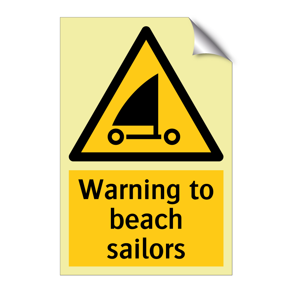 Warning to beach sailors