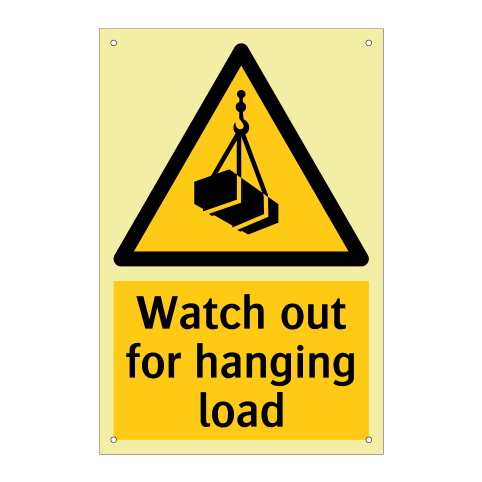 Watch out for hanging load