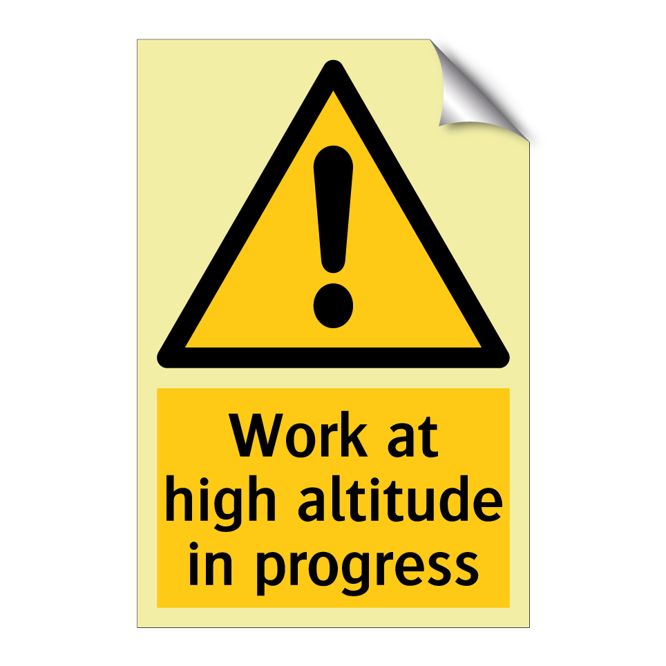 Work at high altitude in progress