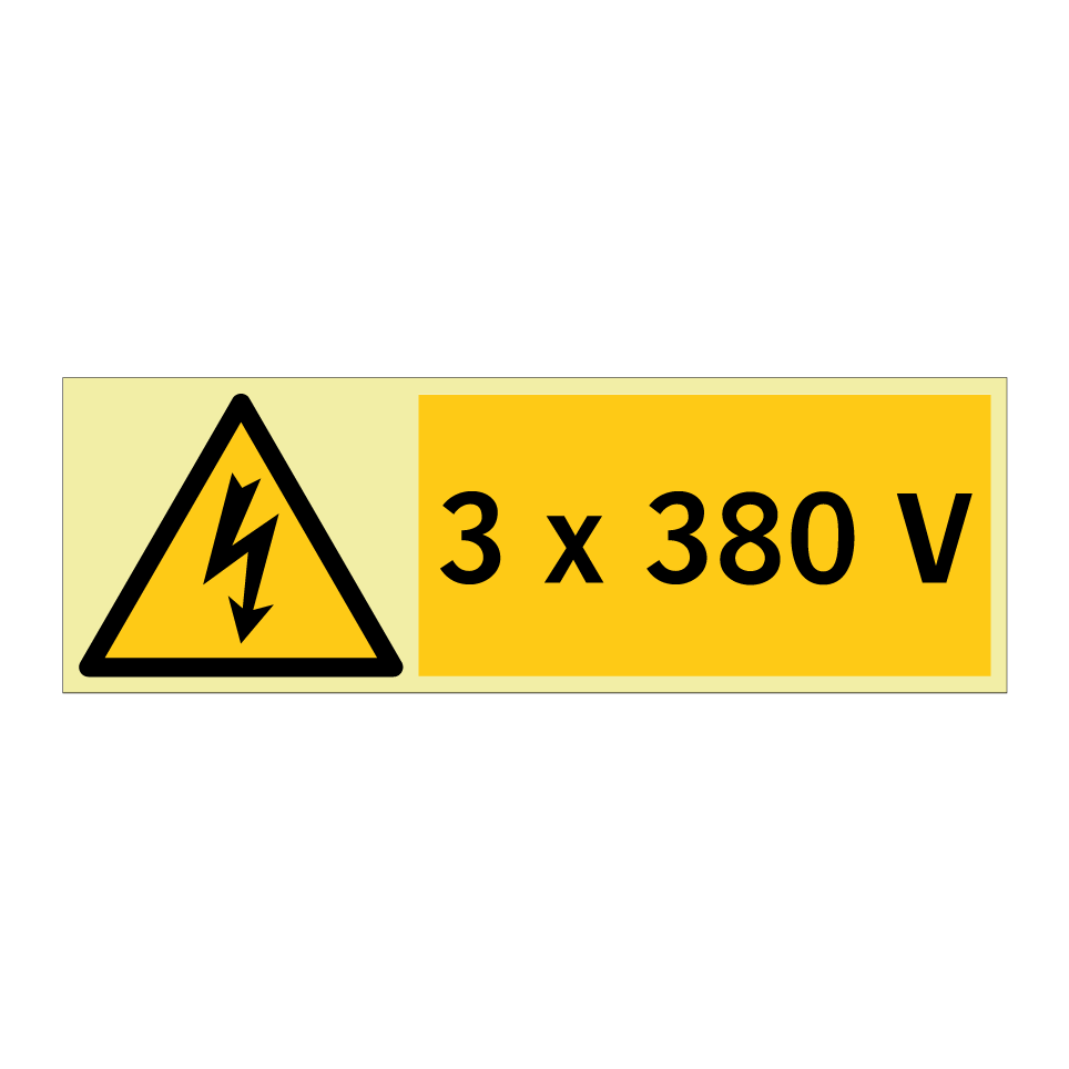 3 x 380 V