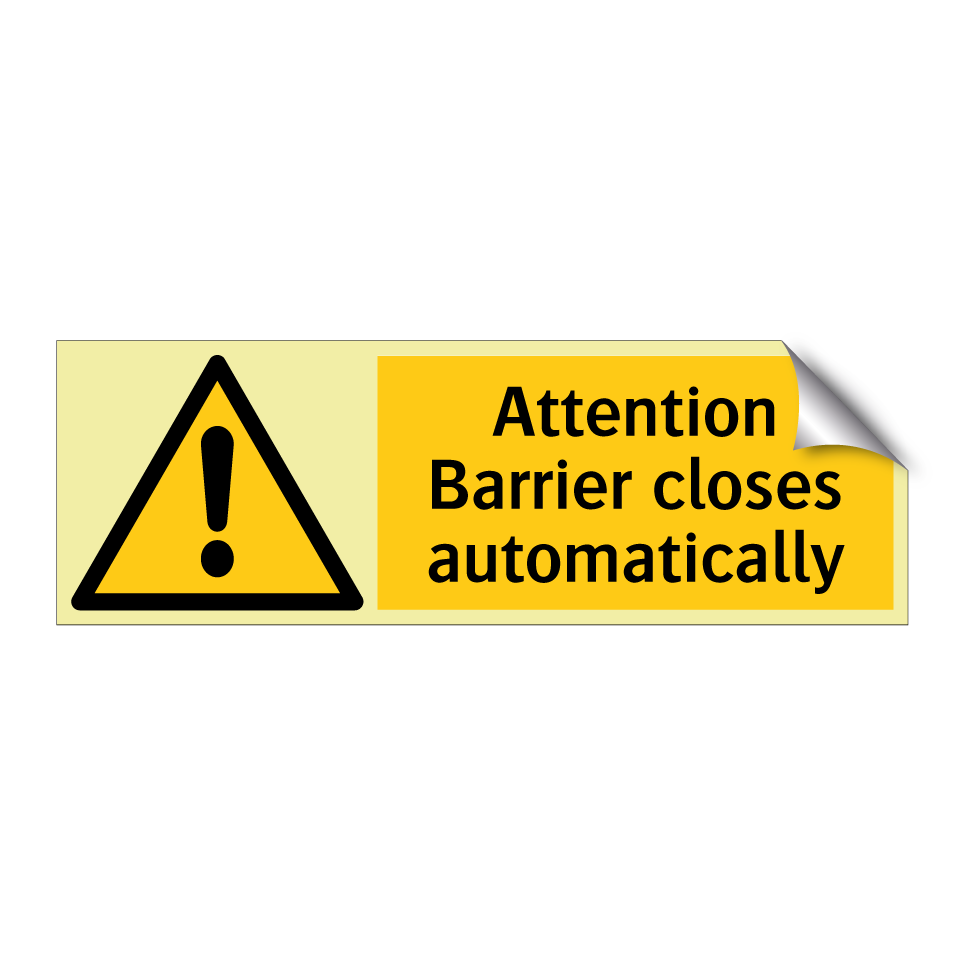 Attention Barrier closes automatically