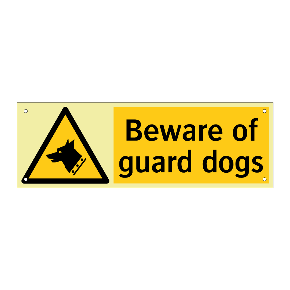 Beware of guard dogs