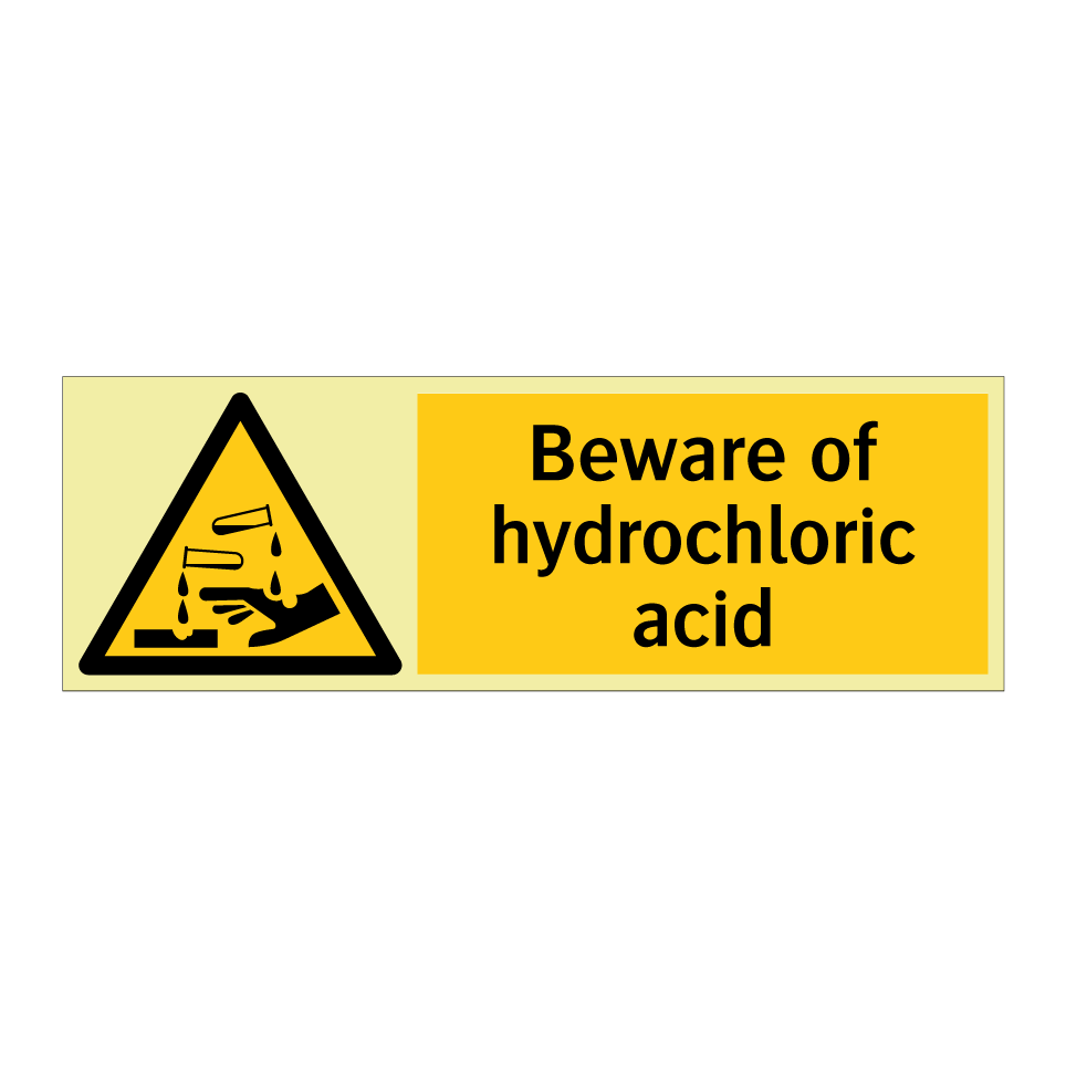 Beware of hydrochloric acid