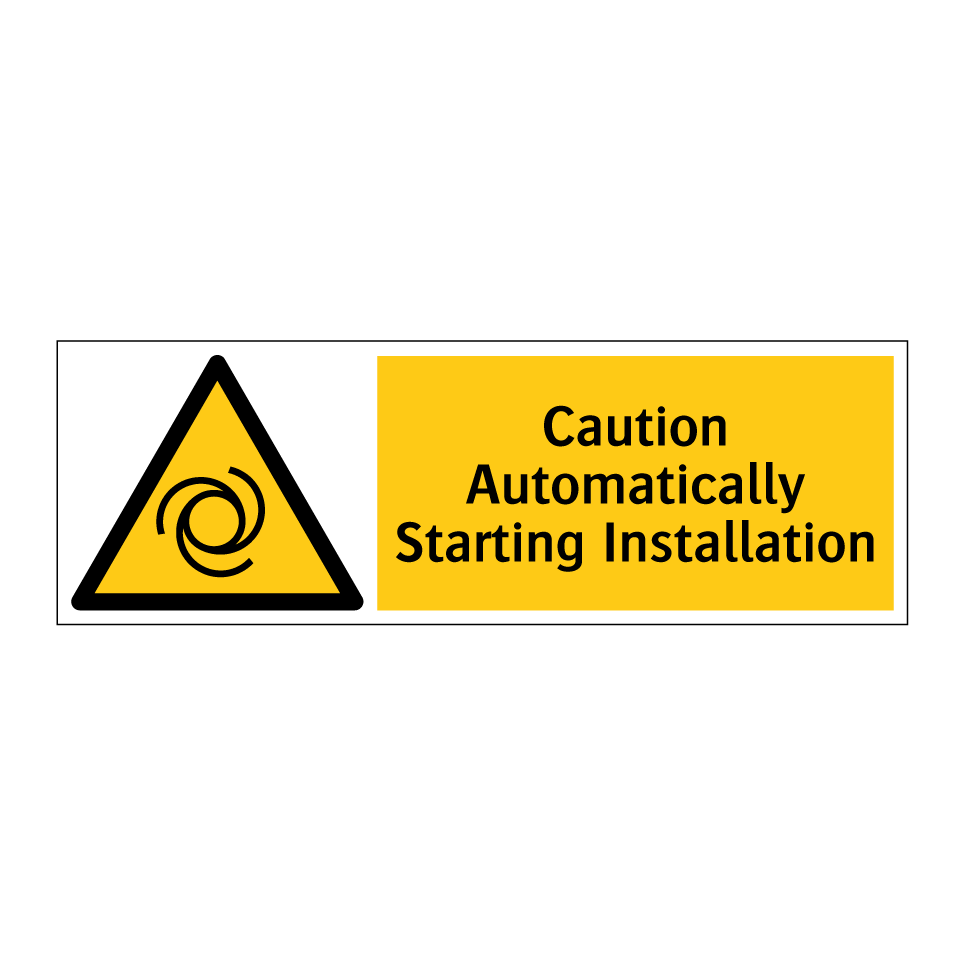Caution Automatically Starting Installation