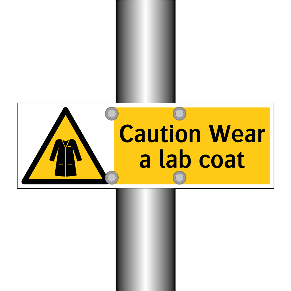 Caution Wear a lab coat