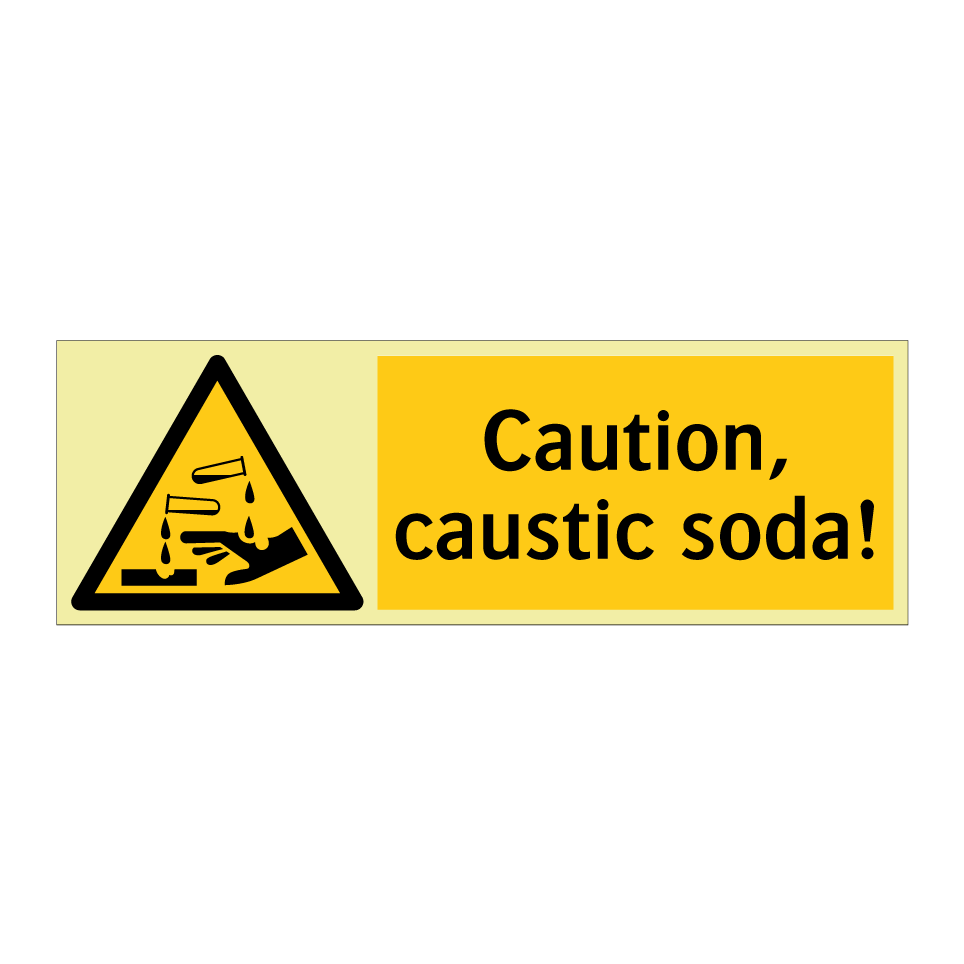 Caution, caustic soda!