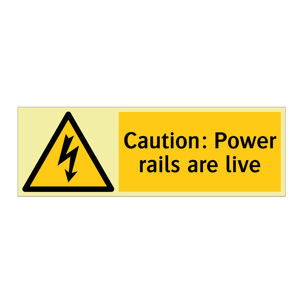 Caution: Power rails are live
